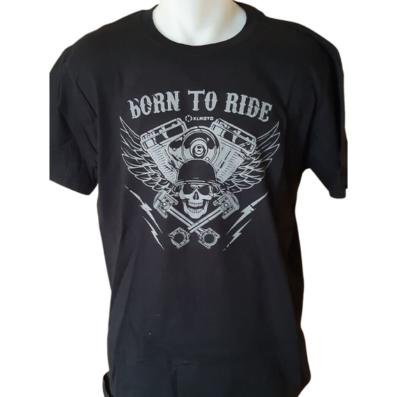 born-to-ride-motoros-polo-fekete